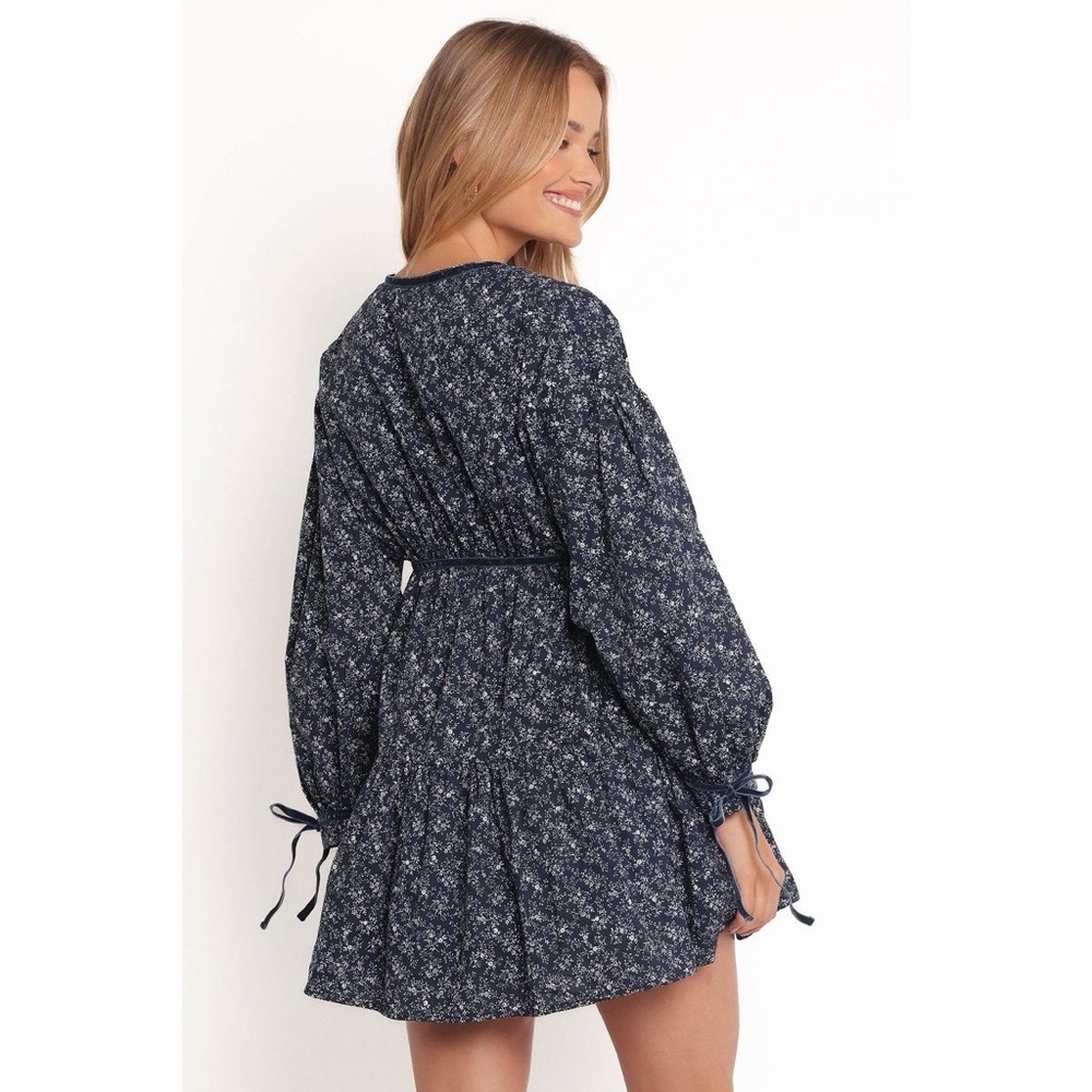Petal and Pup Brooklyn Mini Dress - Blue Floral - Picture 3 of 10